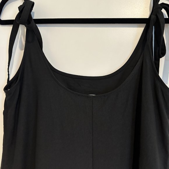 Lulu's Simple Black Dress - Picture 6 of 7